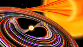 White Dwarf Star in a Binary Star System