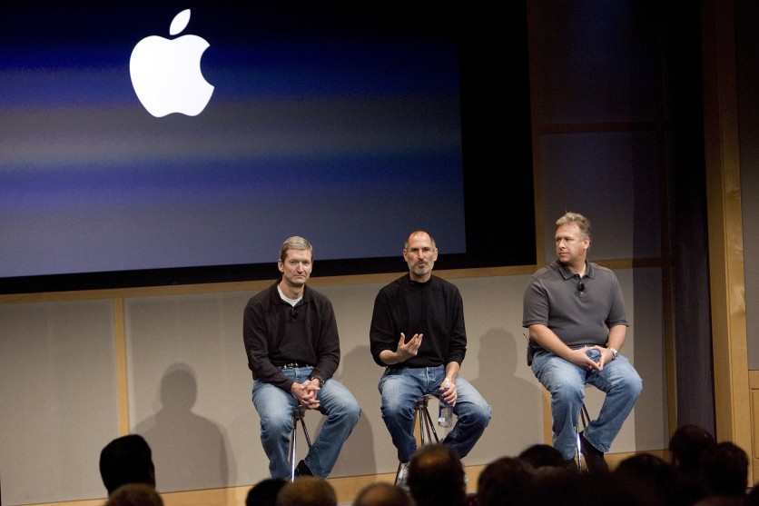 Steve Jobs and Tim Cook