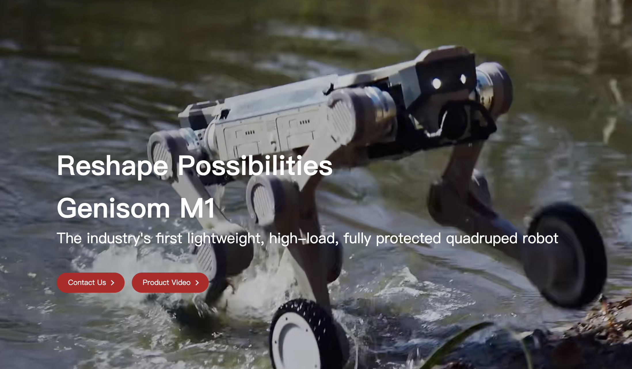 GENISOM Debuts M1 Quadruped Robot With Full-Stack Embodied AI Platform ...
