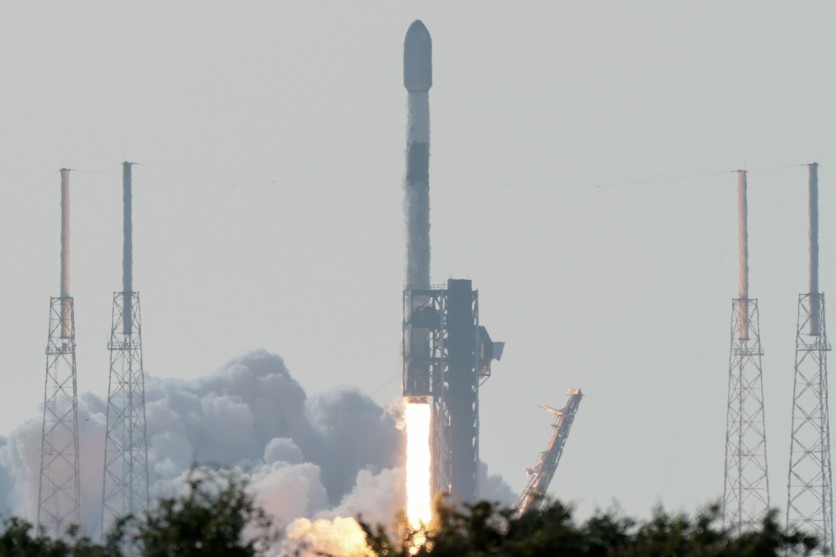 A Spacex Falcon 9 rocket lifts off from Space Launch