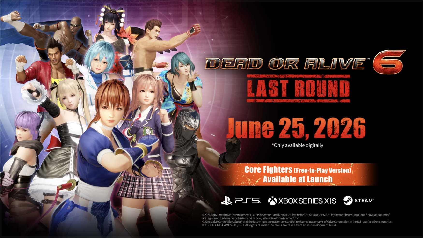 Dead or Alive 6 Last Round Launches Tomorrow on PS5 and Xbox, Free