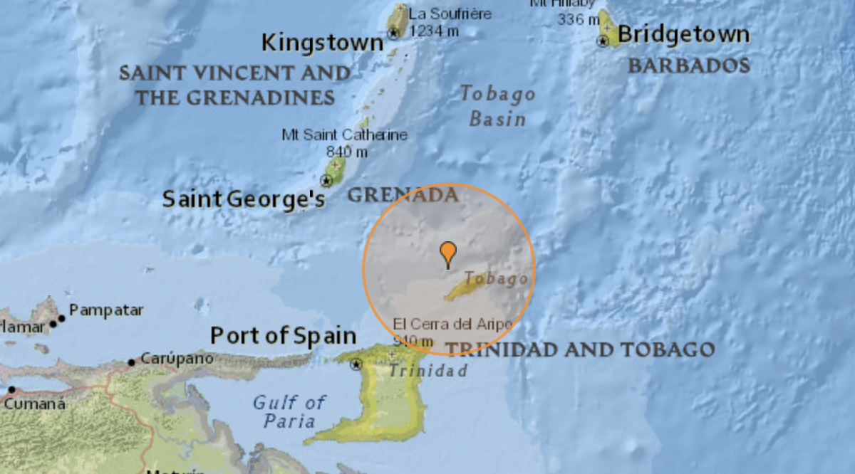 Tobago Quake Strikes Caribbean Sea on Locked Boundary Capable of ...