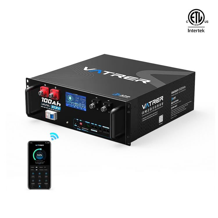 Vatrer 51.2V 100Ah Server Rack Lithium Battery with WIFI: Smart, Scalable Energy Storage for Off-Grid Living