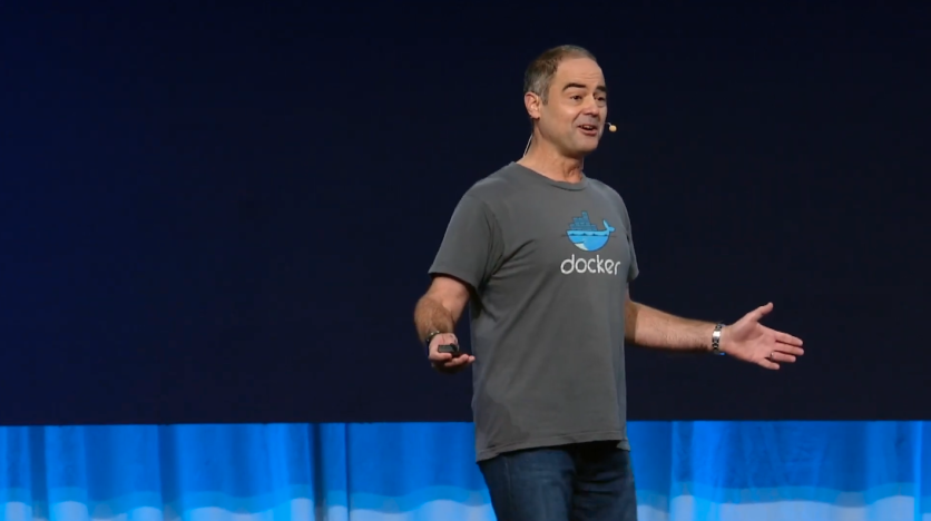 Docker CEO Scott Johnston kicked off DockerCon