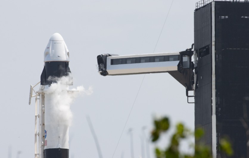 NASA handout image SpaceX Falcon 9 rocket