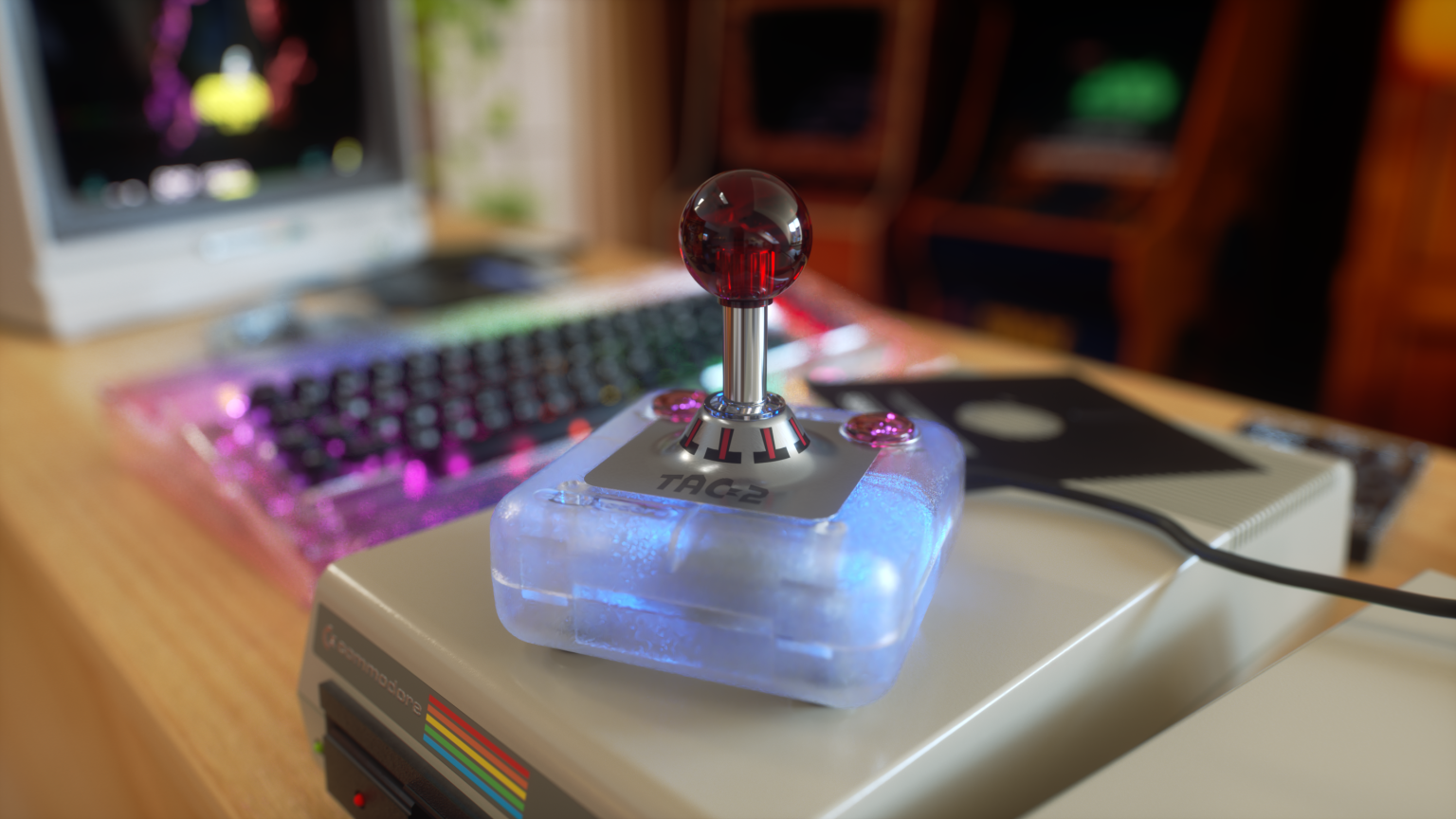 Commodore Launches TAC-2 Joystick at $49.99: Steel Shaft Beats