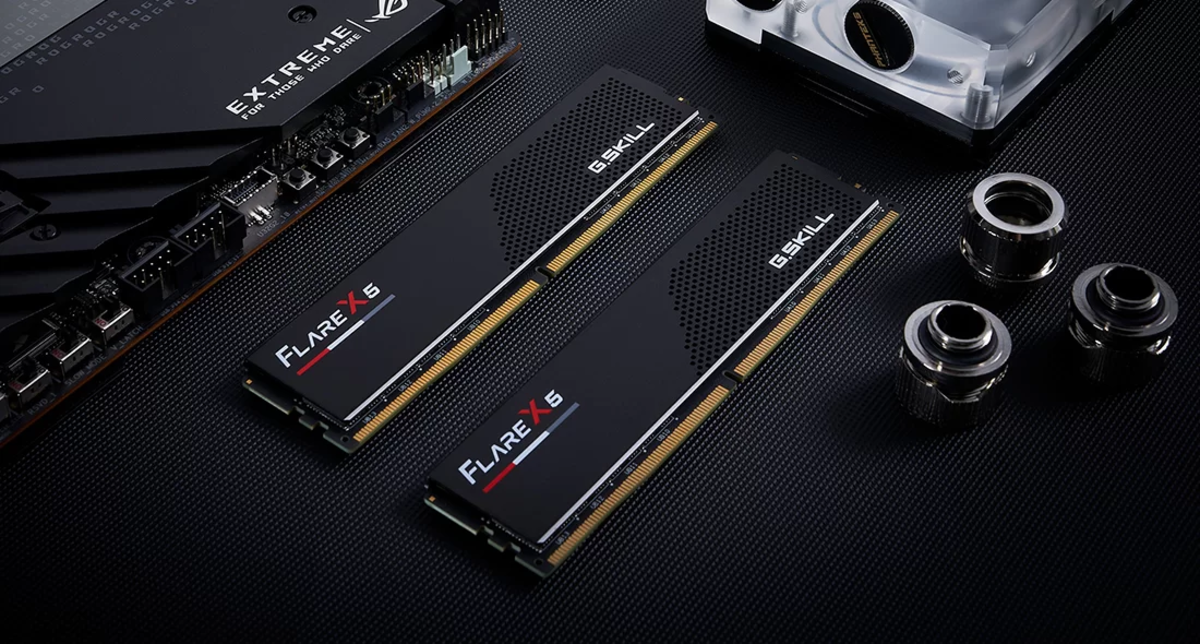 G.Skill Flare X5X Launches: 15% Gaming Gains for Non-X3D Ryzen, Almost Nothing for X3D Owners