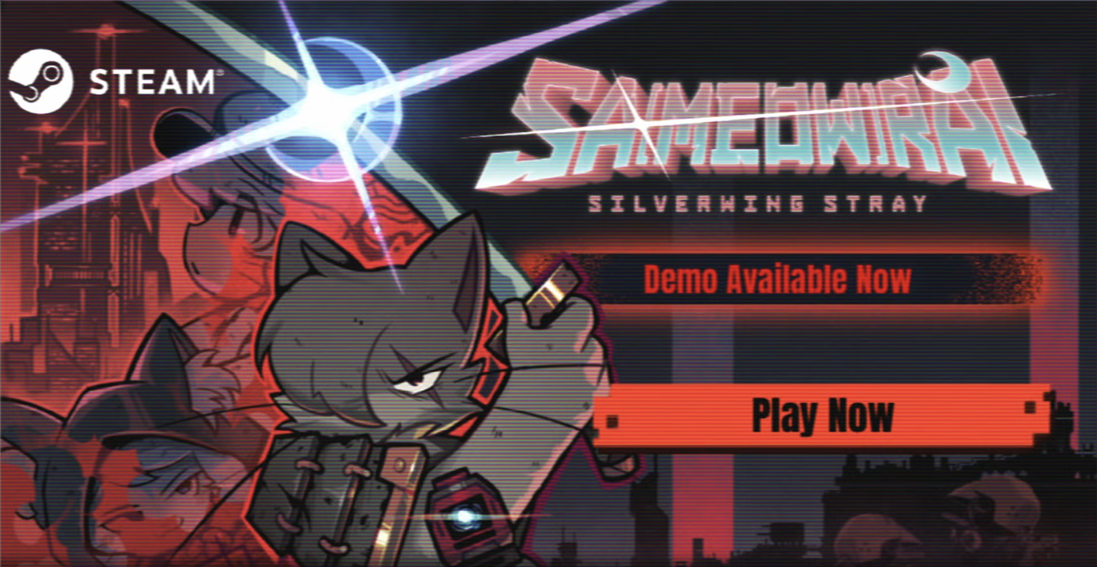 Rewind-on-Death Cyberpunk Brawler Sa[meow]rai Gets TGS Demo and Spring Date