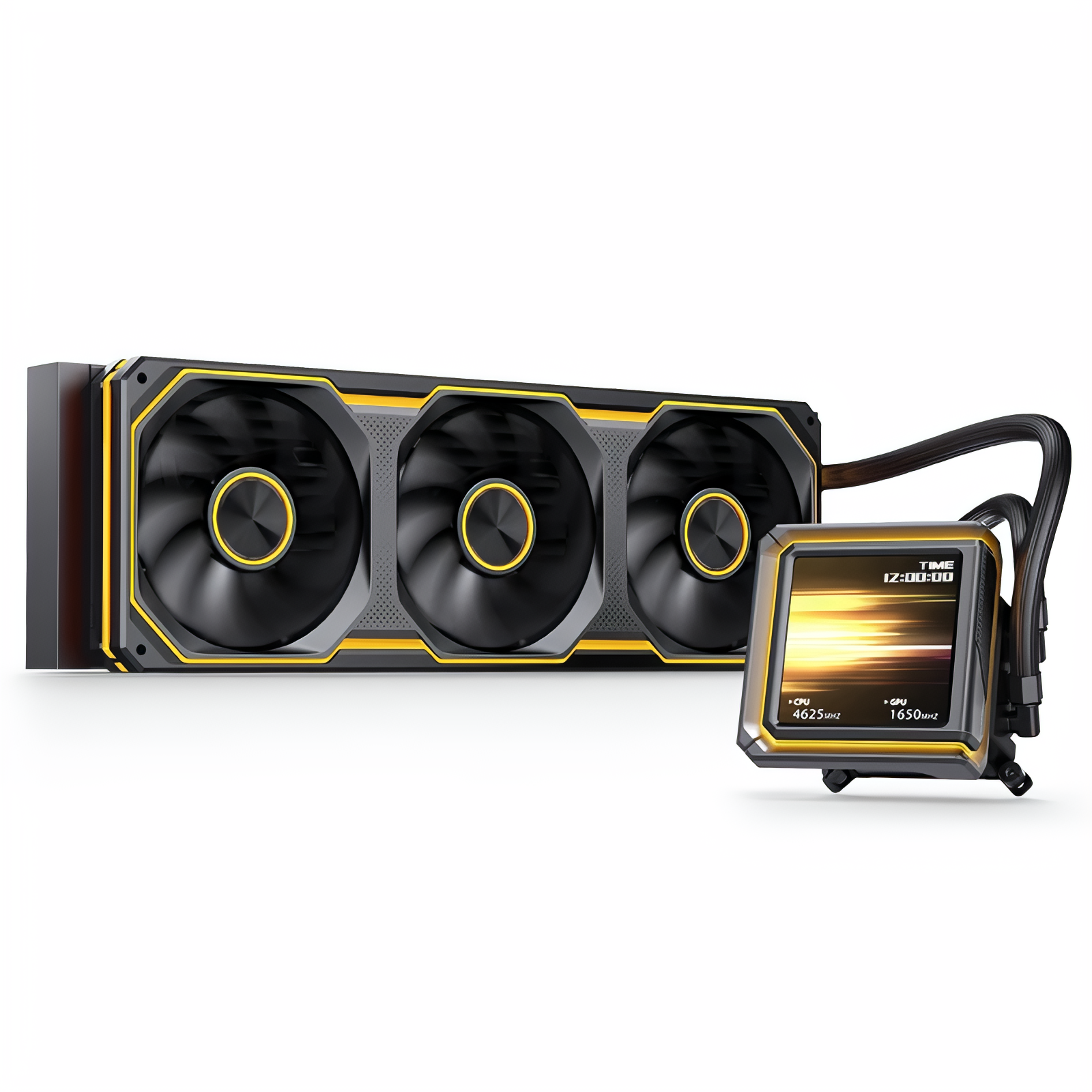 JONSBO TX-360CG Launches With Dedicated IPS Panels on Both Pump Block and Radiator Frame